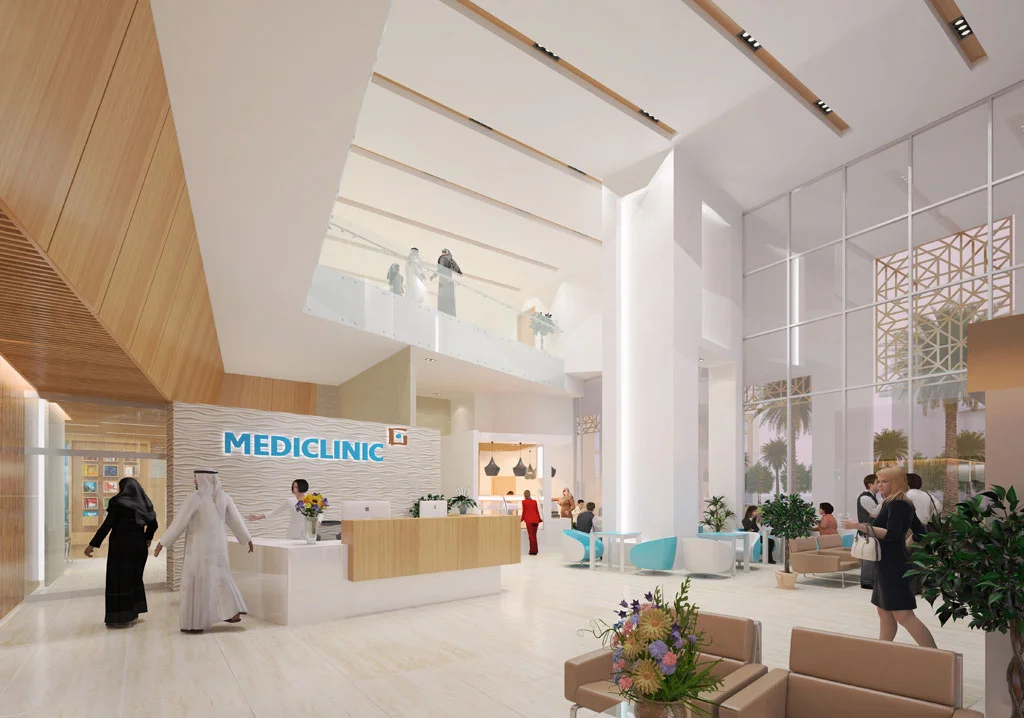 Modern healthcare interior design by Voomet